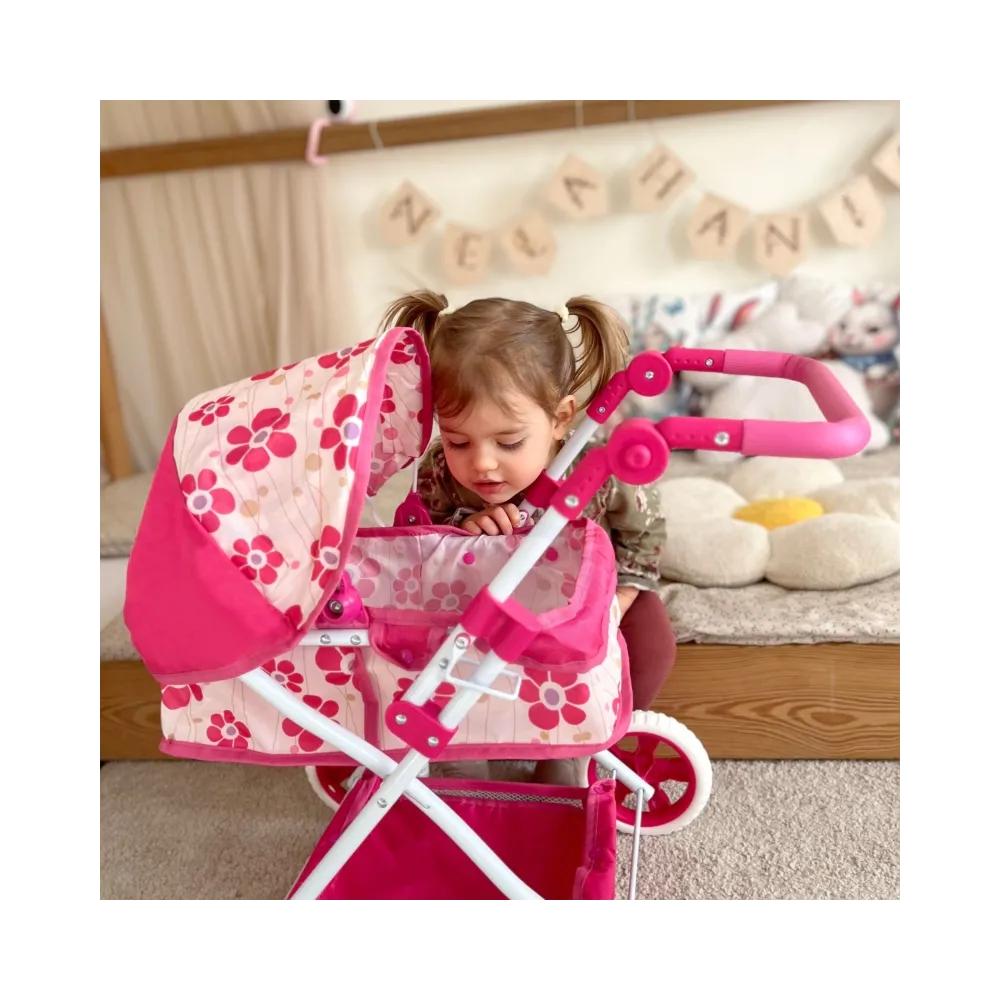 WOOPIE ROYAL Wózek dla Lalek Głęboki Regulowana Rączka