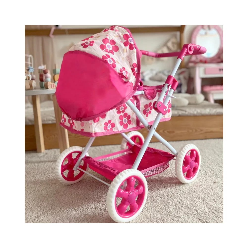 WOOPIE ROYAL Wózek dla Lalek Głęboki Regulowana Rączka