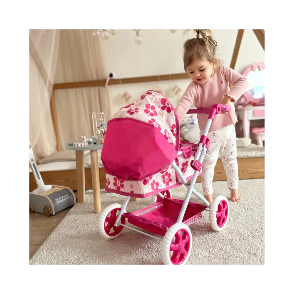 WOOPIE ROYAL Wózek dla Lalek Głęboki Regulowana Rączka