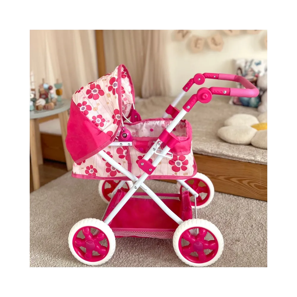 WOOPIE ROYAL Wózek dla Lalek Głęboki Regulowana Rączka