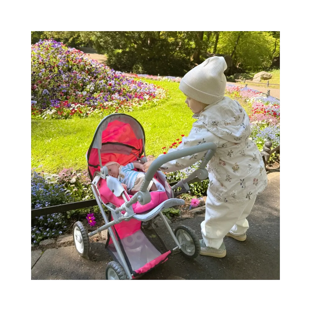 WOOPIE ROYAL Wózek dla Lalek 4w1 Nosidełko Regulacja