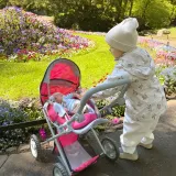 WOOPIE ROYAL Wózek dla Lalek 4w1 Nosidełko Regulacja