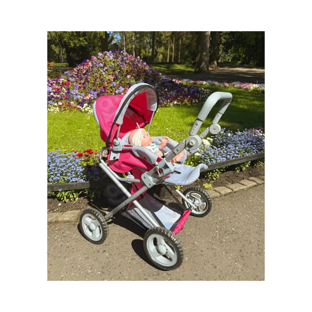 WOOPIE ROYAL Wózek dla Lalek 4w1 Nosidełko Regulacja