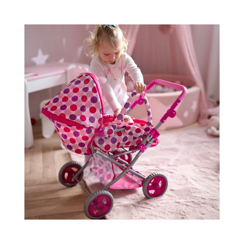 WOOPIE ROYAL Wózek dla Lalek Głęboki Spacerówka 3w1 Nosidełko
