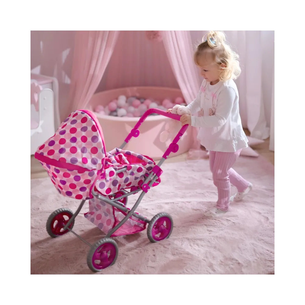 WOOPIE ROYAL Wózek dla Lalek Głęboki Spacerówka 3w1 Nosidełko