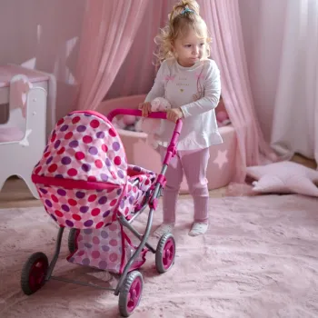 WOOPIE ROYAL Wózek dla Lalek Głęboki Spacerówka 3w1 Nosidełko