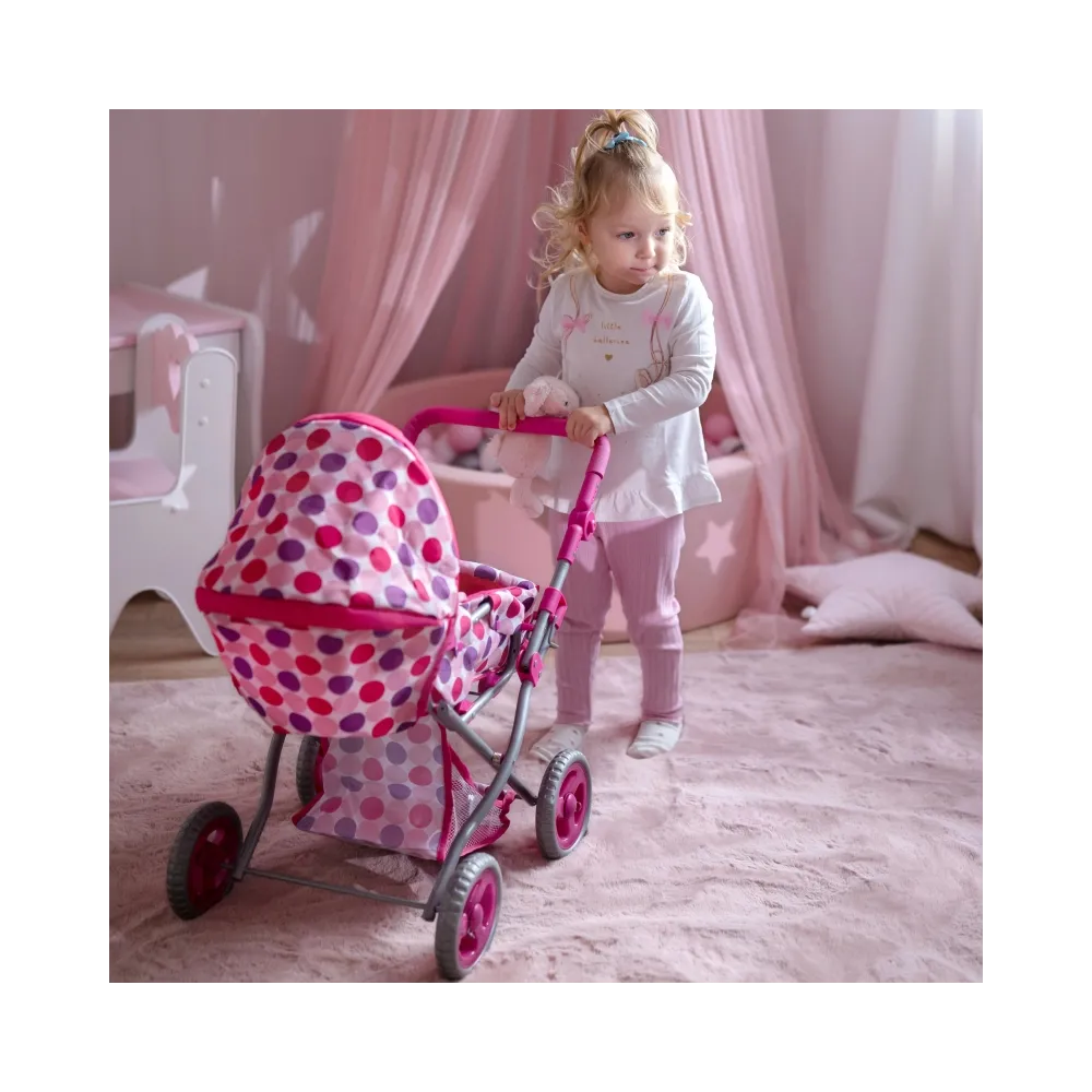 WOOPIE ROYAL Wózek dla Lalek Głęboki Spacerówka 3w1 Nosidełko