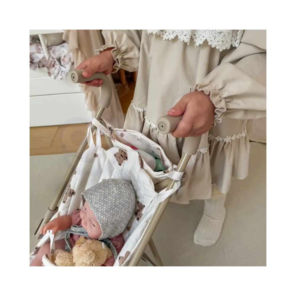 WOOPIE ROYAL Wózek Dla Lalek Spacerówka Vintage Teddy Bear