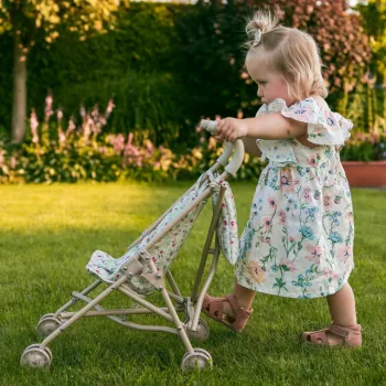 WOOPIE ROYAL Wózek dla Lalek Spacerówka Vintage Rose