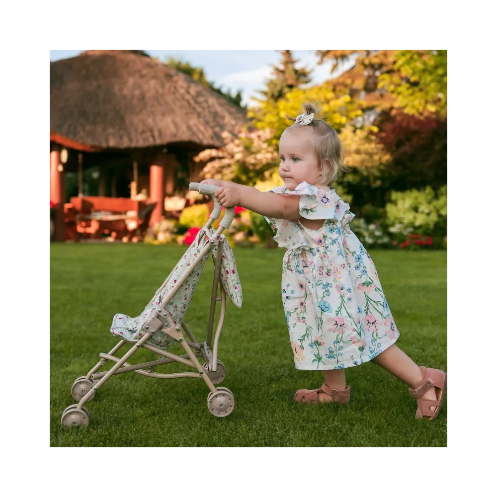 WOOPIE ROYAL Wózek dla Lalek Spacerówka Vintage Rose