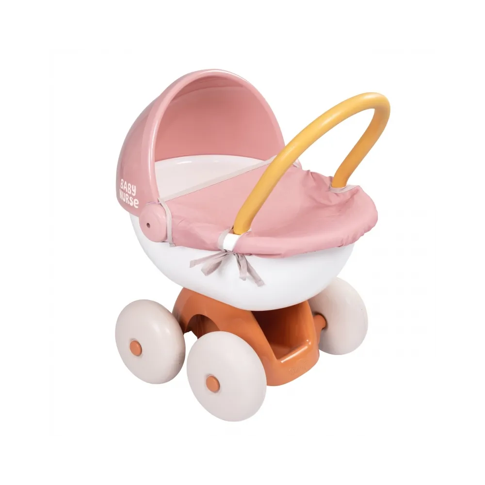 SMOBY Baby Nurse Wózek Głęboki z Plastikowym Daszkiem
