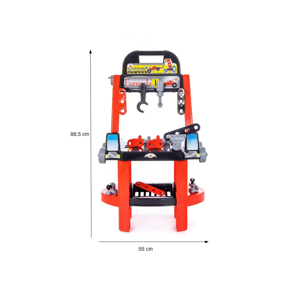 Zestaw Majsterkowicza "Super Mechanik" + Zestaw Narzędzi Klocki Konstrukcyjne "Wynalazca" Polesie