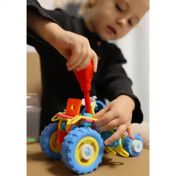 WOOPIE Zestaw Pojazdów Klocki Konstrukcyjny 6w1 STEM