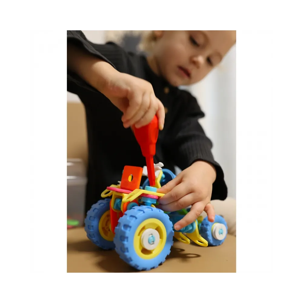 WOOPIE Zestaw Pojazdów Klocki Konstrukcyjny 6w1 STEM