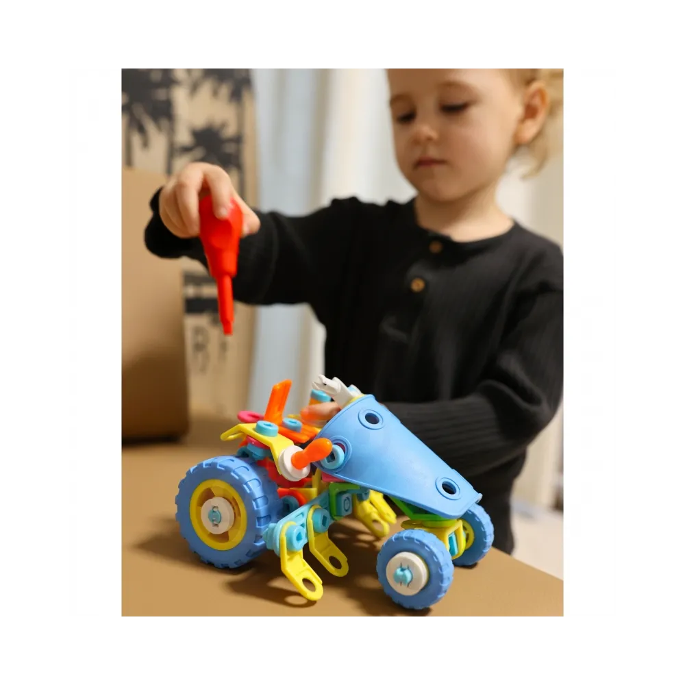 WOOPIE Zestaw Pojazdów Klocki Konstrukcyjny 6w1 STEM