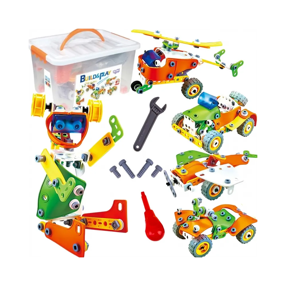 WOOPIE Zestaw Klocki Konstrukcyjne Pojazdy STEM 163 el.