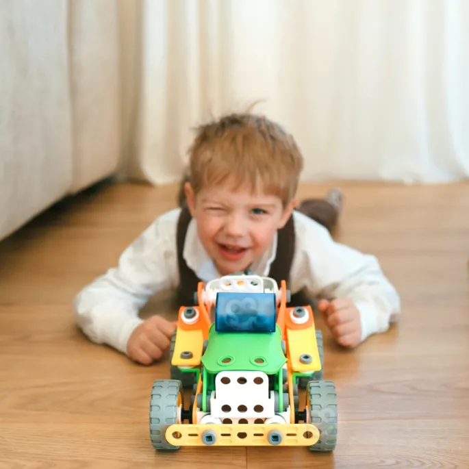 Zestaw pojazdów do budowania dla dzieci od WOOPIE