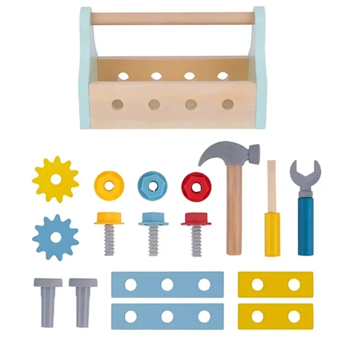 Edukacyjna skrzynka na narzędzia z akcesoriami
