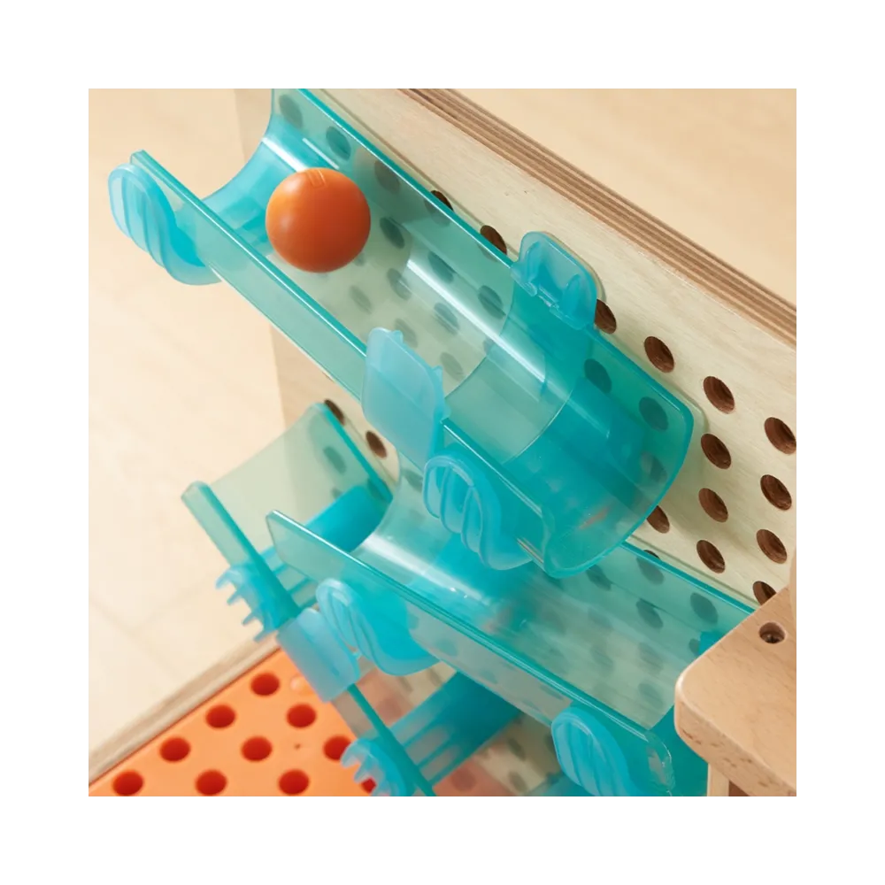 MASTERKIDZ Drewniany Warsztat Montessori STEM z Narzędziami + Akcesoria