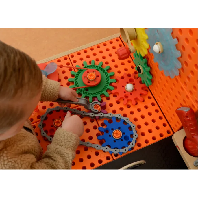 Drewniany zestaw edukacyjny dla dzieci - warsztat STEM XXL