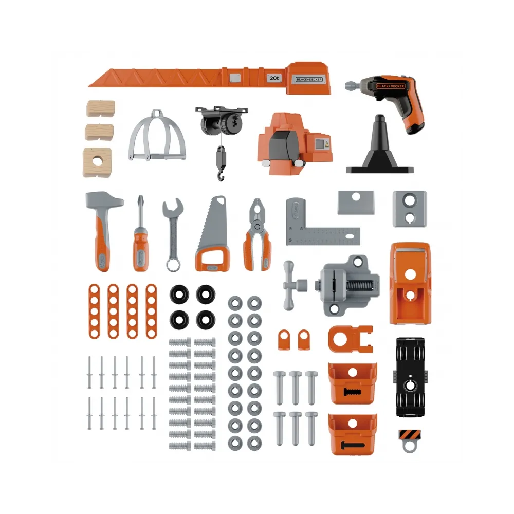 SMOBY Warsztat z Dźwigiem Black+Decker Bricolo Builder