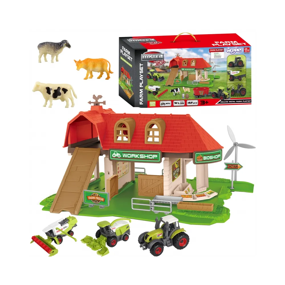 WOOPIE Zestaw Farma Zagroda Traktory + Figurki 42 el.