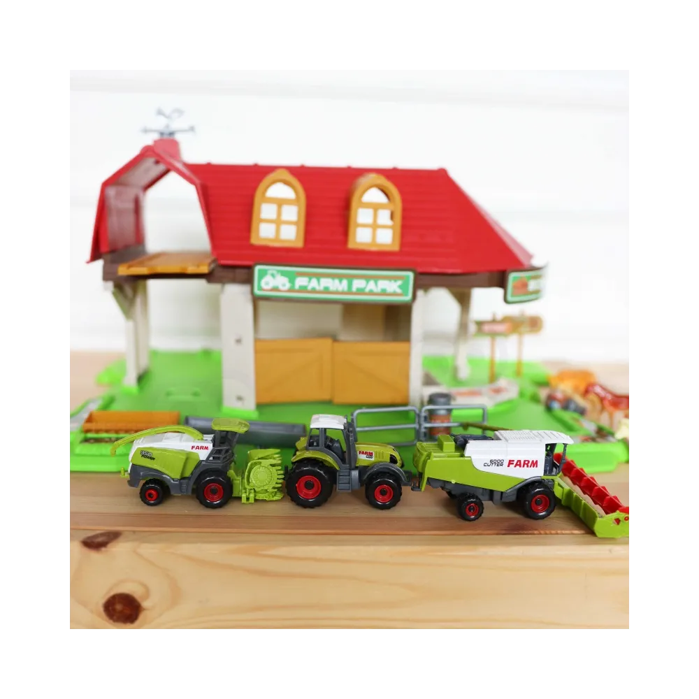 WOOPIE Zestaw Farma Zagroda Traktory + Figurki 42 el.