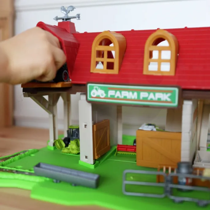 Traktory i zwierzęta w zestawie WOOPIE