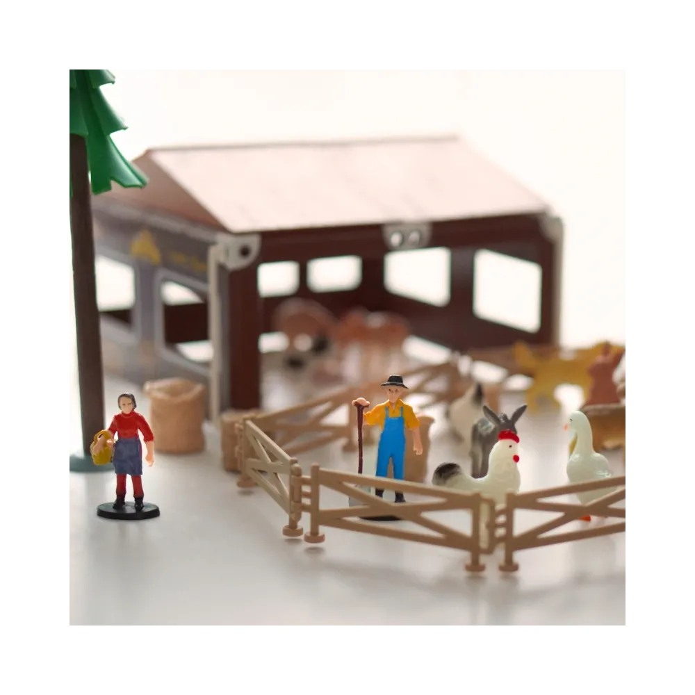 WOOPIE Zestaw Mały Rolnik Farma Zagroda + Zwierzęta i Akcesoria