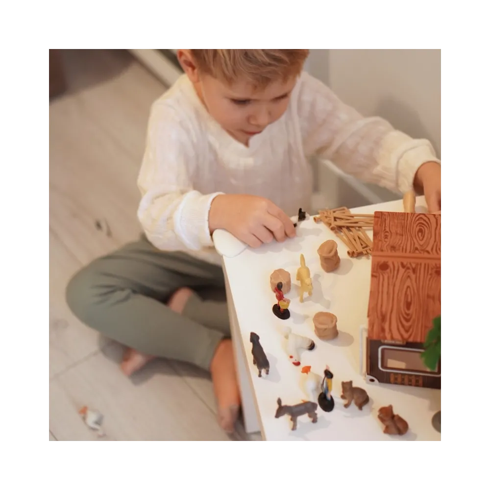 WOOPIE Zestaw Mały Rolnik Farma Zagroda + Zwierzęta i Akcesoria