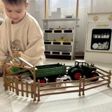 WOOPIE Zestaw Mini Farma Traktor Zwierzęta Osada Farma Rolnik 1:24