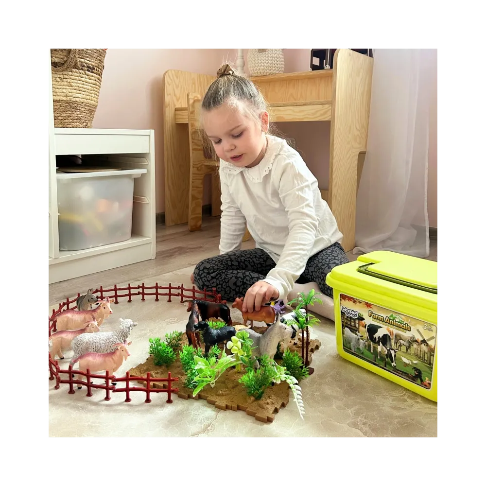 WOOPIE Zestaw Figurki Farma + Kuferek 57 el.