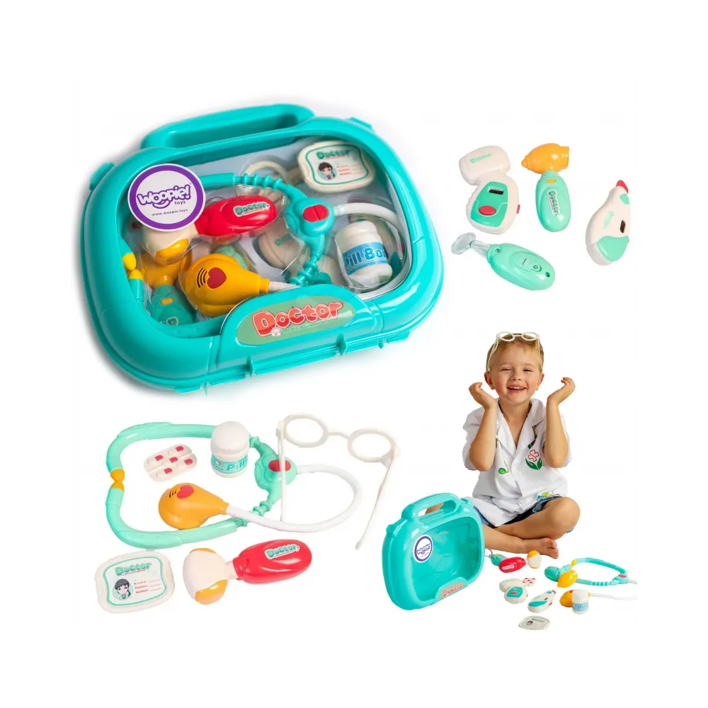 Zestaw lekarski dla małych lekarzy w kolorowej walizce