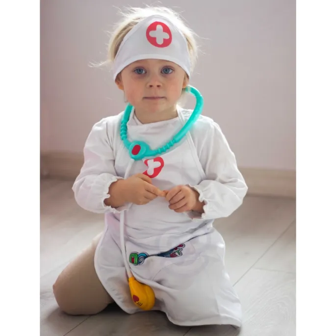 Czepek pielęgniarski do stroju dla dzieci
