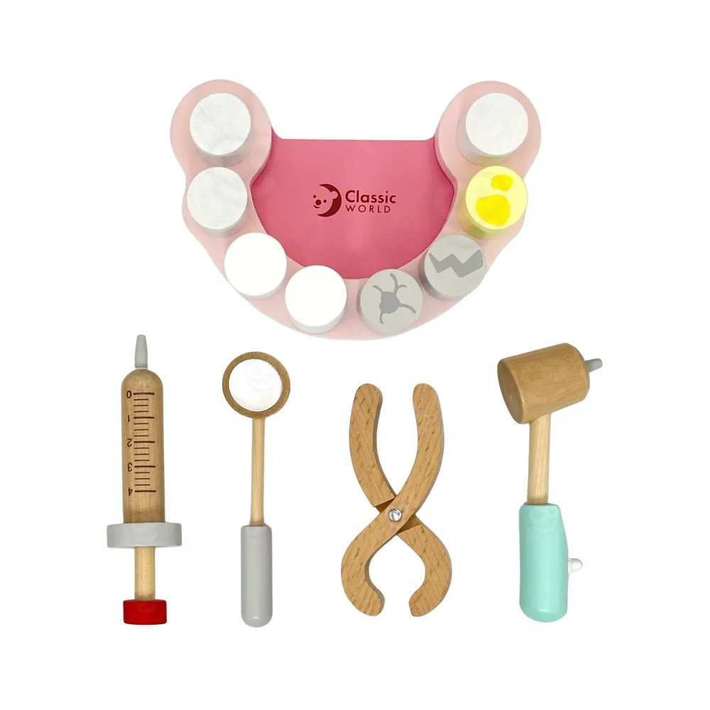 CLASSIC WORLD Zestaw Małego Dentysty Walizka Lekarza 18 el.