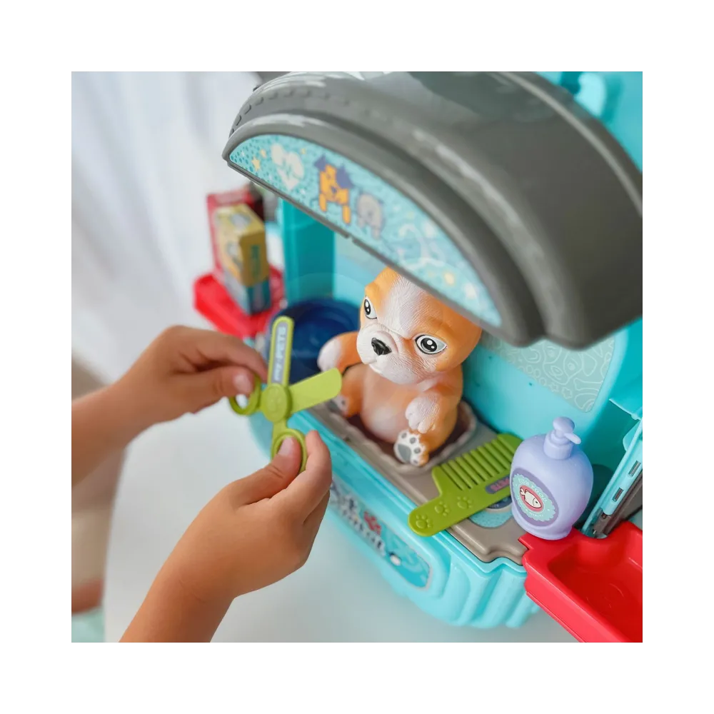 WOOPIE Zestaw Małego Weterynarza 3w1 Domek w Plecaku Piesek