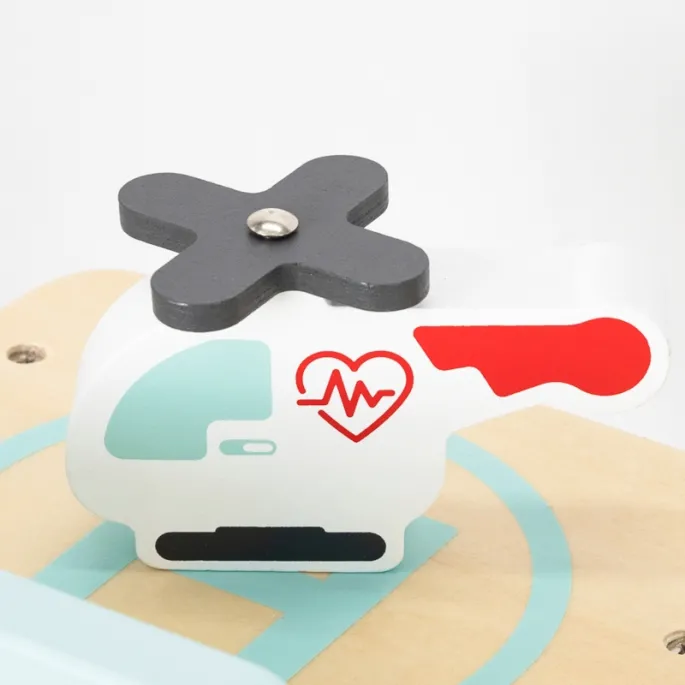 Zestaw medyczny z helikopterem i figurkami lekarzy