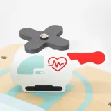 VIGA Drewniany Szpital Z Karetką Winda Zestaw 15 el