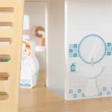 VIGA Drewniany Szpital Z Karetką Winda Zestaw 15 el