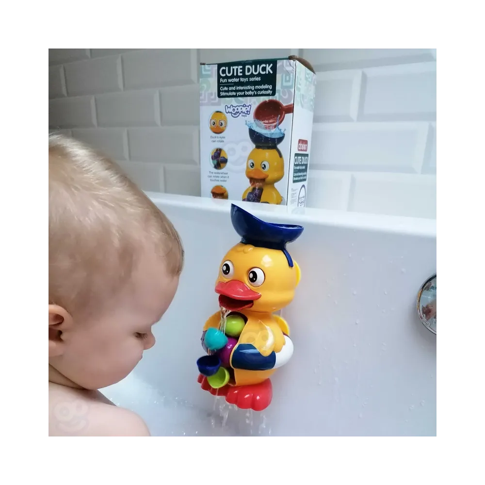 WOOPIE BABY Kaczuszka Zabawka Wodna do Kąpieli Kołowrotek Przelewowa