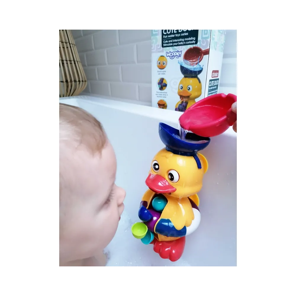 WOOPIE BABY Kaczuszka Zabawka Wodna do Kąpieli Kołowrotek Przelewowa