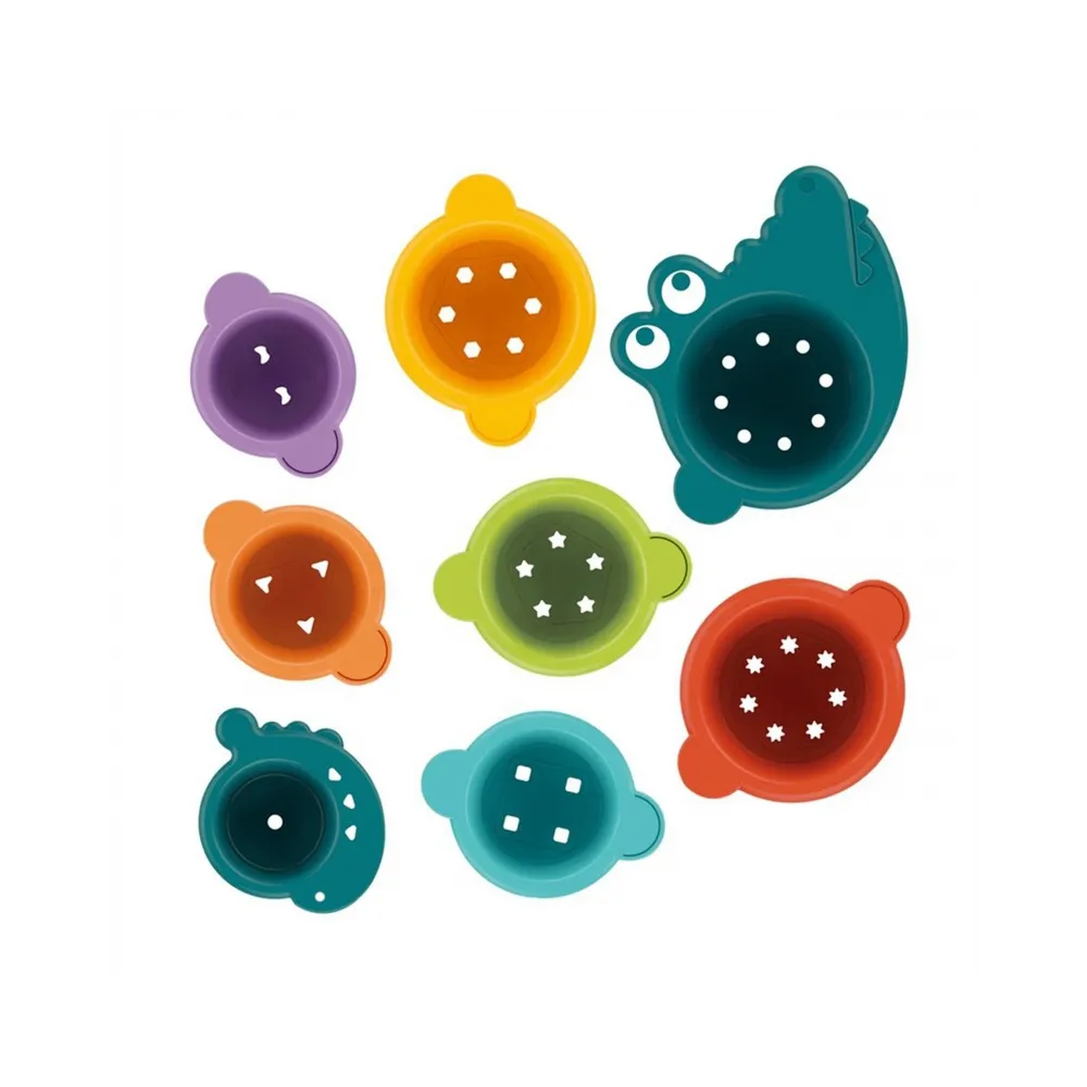 WOOPIE BABY Zabawka do Kąpieli Kubeczki Przelewowe Krokodylek