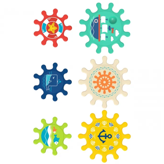 Zestaw trybików do zabawy w wodzie.