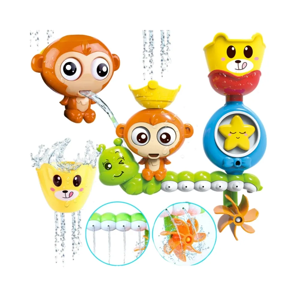 WOOPIE BABY Zabawka Wodna do Kąpieli Małpka + Kubeczek