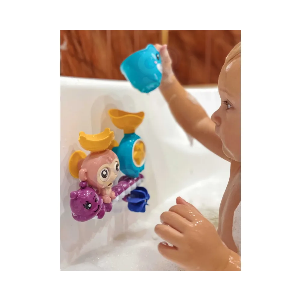 WOOPIE BABY Zabawka Wodna do Kąpieli Małpka + Kubeczek