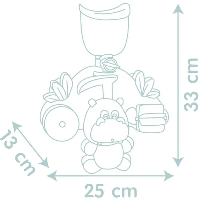 Ekologiczna zabawka hipopotam do najprzyjemniejszych kąpieli.