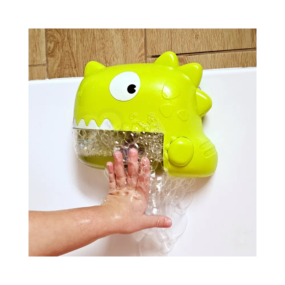 WOOPIE Zabawka do Kąpieli Dinozaur do Robienia Piany Zielony