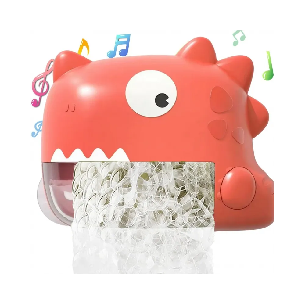 WOOPIE Zabawka do Kąpieli Dinozaur do Robienia Piany Pomarańczowy