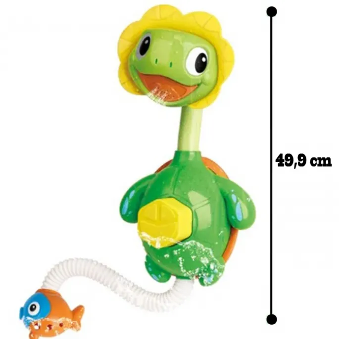 Kolorowa fontanna żółwik na kąpiel