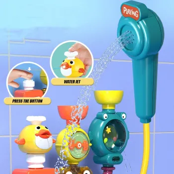 WOOPIE BABY Zabawka do Kąpieli Kranik Prysznic Fontanna Przelewowa Kaczuszka